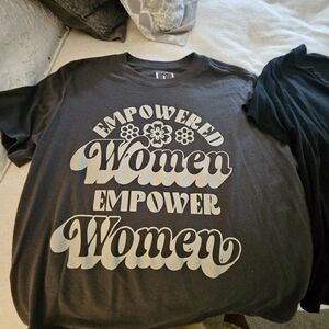 Empowered Women Graphic Tee - Black